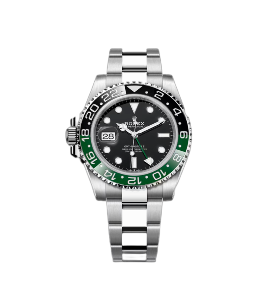 Super Clone Rolex GMT Master II Sprite Black Green Dial Oyster