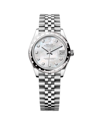 Super Clone Rolex Oyster, 31 mm, Oystersteel White Gold and Diamonds Dial