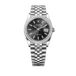 Super Clone Rolex ,Oystersteel, White Gold and Diamonds , 31 mm