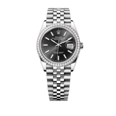 Super Clone Rolex ,Oystersteel, White Gold and Diamonds , 31 mm