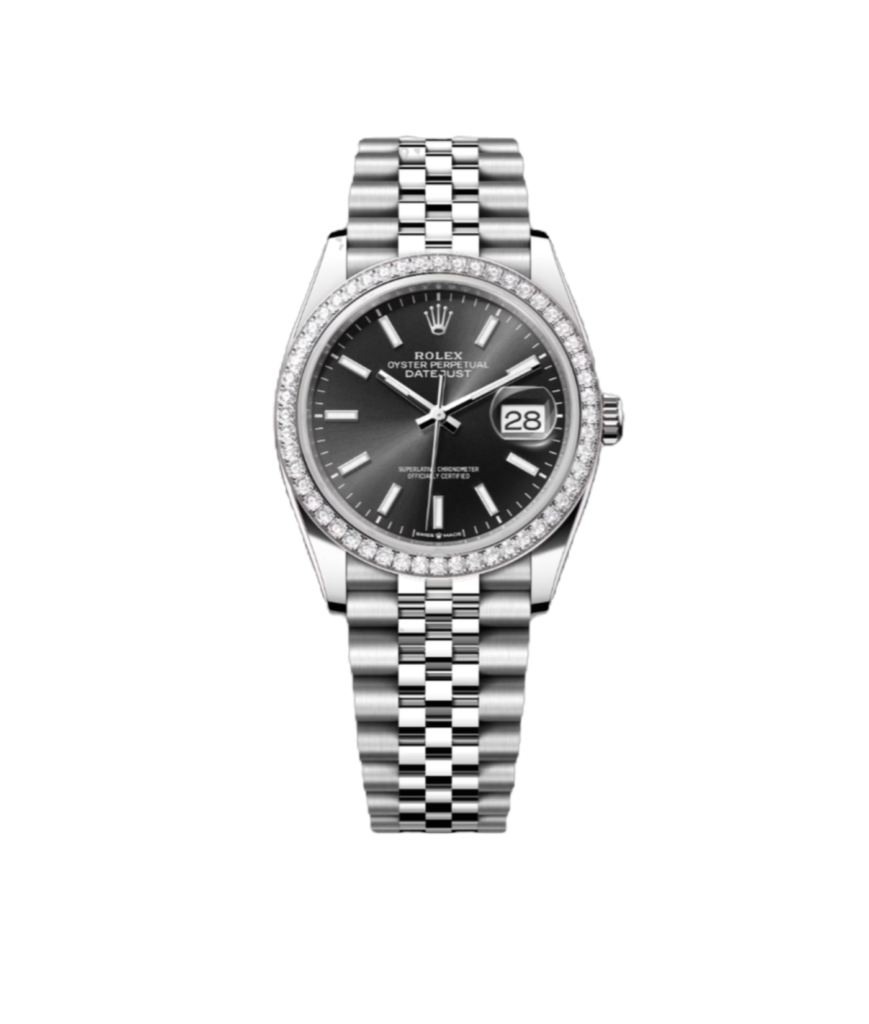 Super Clone Rolex ,Oystersteel, White Gold and Diamonds , 31 mm