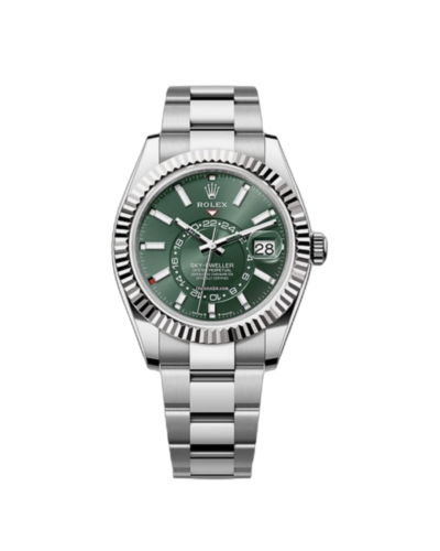Super Clone Rolex Sky-Dweller Green Dial