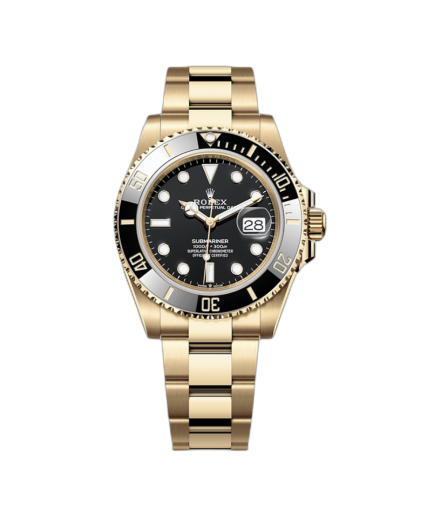 Super Clone Rolex Submariner Gold - Black Dial