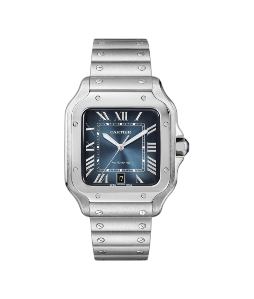 Super Clone Santos de Cartier Blue Dial