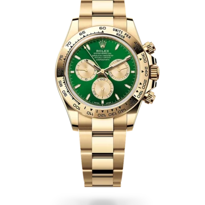 Super Clone Rolex Cosmograph Daytona Green Dial Gold Oyster