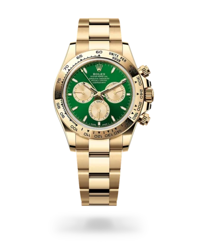 Super Clone Rolex Cosmograph Daytona Green Dial Gold Oyster