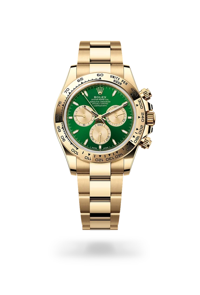 Super Clone Rolex Cosmograph Daytona Green Dial Gold Oyster