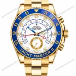 Reduced Rolex Yacht-Master II Yellow Gold Blue Bezel Oyster Bracelet