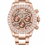 Super Clone Rolex Daytona Rose Gold Diamond Dial