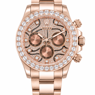 Super Clone Rolex Daytona Rose Gold Diamond Dial
