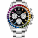 Super Clone Rolex Daytona Rainbow Black Dial