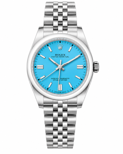 Super Clone Rolex Oyster Perpetual Tiffany Blue Jubilee
