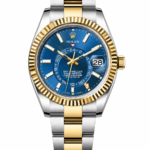 Super Clone Rolex Sky-Dweller Tiffany Blue Two Tone Oyster