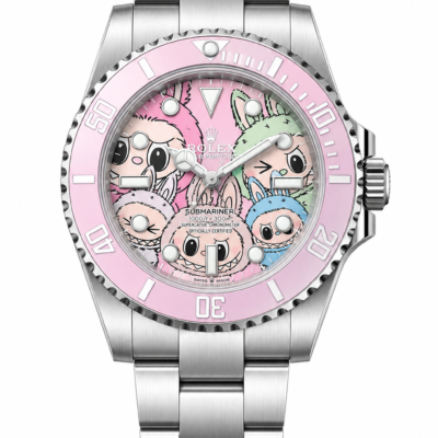 Super Clone Rolex Submariner Blaken Style Pink Labubu Dial