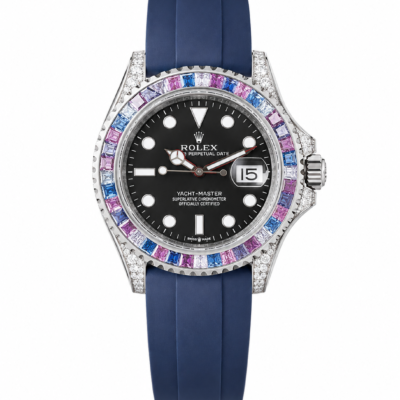 Super Clone Rolex Yacht-Master Rainbow Blue Oysterflex
