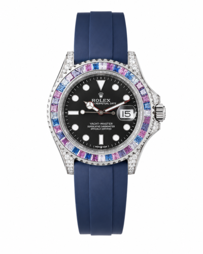 Super Clone Rolex Yacht-Master Rainbow Blue Oysterflex