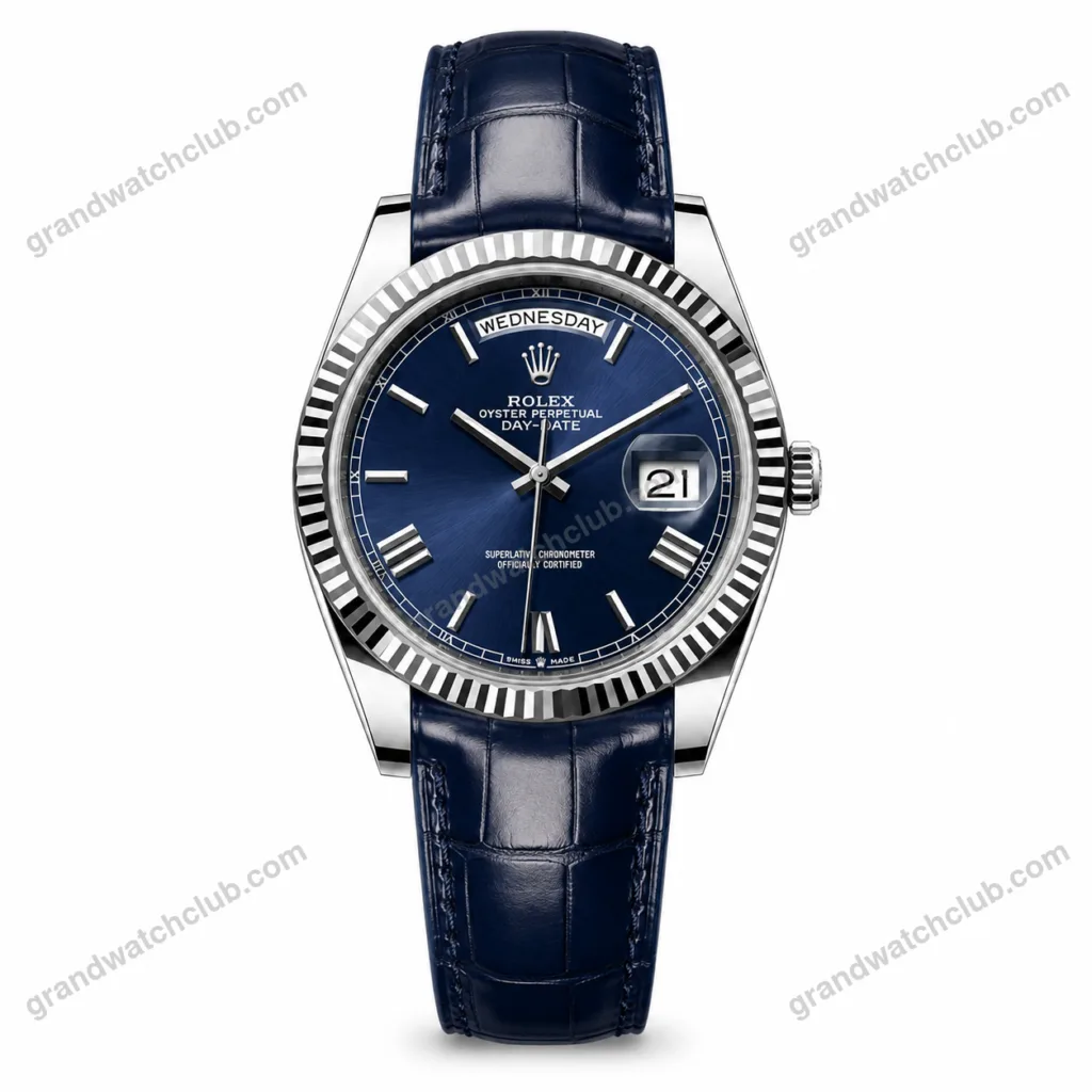 Super Clone Rolex Day-Date Blue Dial 621490 35 mm – Swiss SuperClone