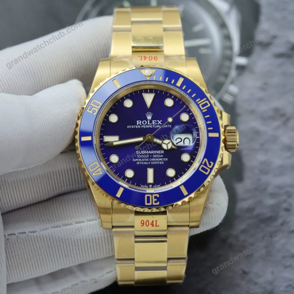 Super Clone Rolex Submariner Blue Dial 116618LB – Swiss SuperClone