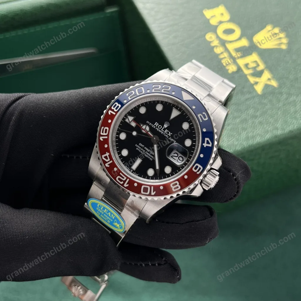 Super Clone Rolex GMT-Master II 126710BLRO “Pepsi” Oyster – Swiss SuperClone