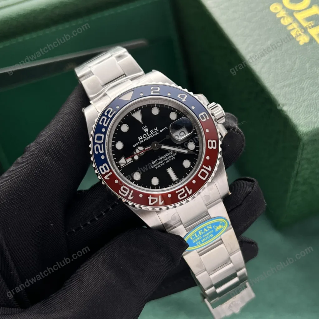 Super Clone Rolex GMT-Master II 126710BLRO “Pepsi” Oyster – Swiss SuperClone