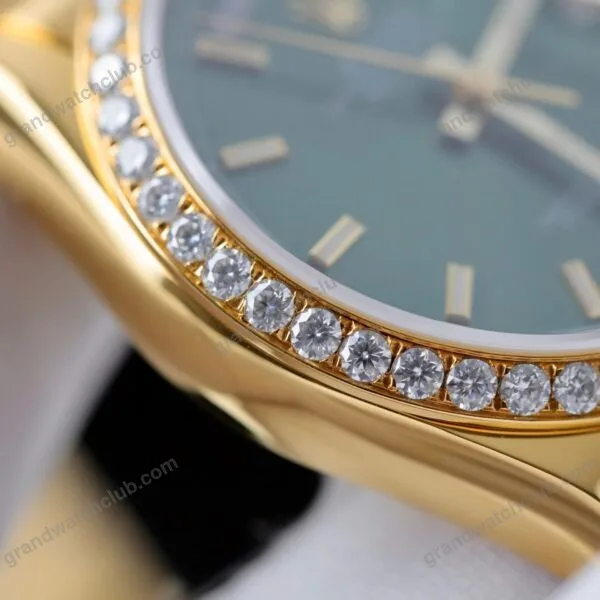 Super Clone Rolex Day-Date Bright Green Diamond Dial 128348rbr-0078 36 mm – Swiss SuperClone