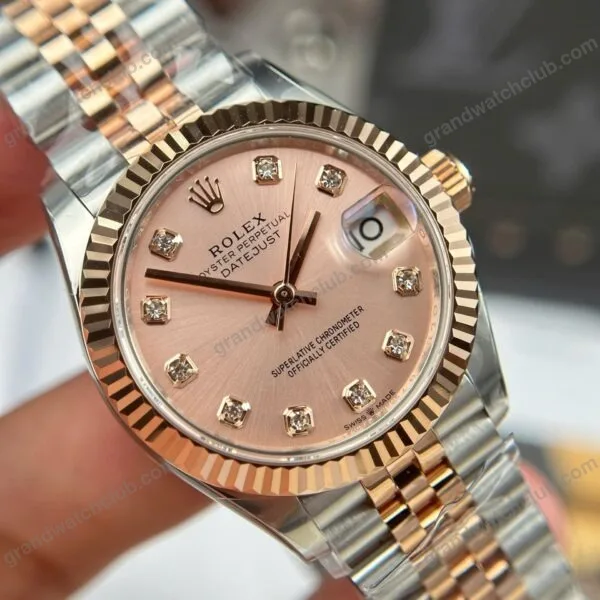 Super Clone Rolex Datejust Rose-Gold Dial REP016816 41 mm – Swiss SuperClone