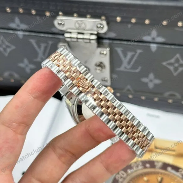 Super Clone Rolex Datejust Rose-Gold Dial REP016816 41 mm – Swiss SuperClone