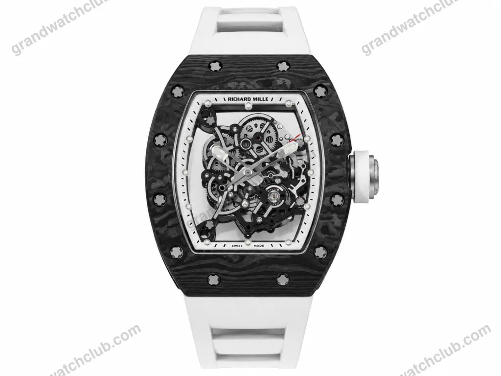 Super Clone Richard Mille RM 55 Richard Mille Black Bubba Watson 42mm Ceramic