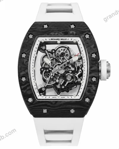 Super Clone Richard Mille RM 55 Richard Mille Black Bubba Watson 42mm Ceramic