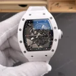 Super Clone Richard Mille RM 55 Richard Mille Manual Winding Bubba Watson 42mm White