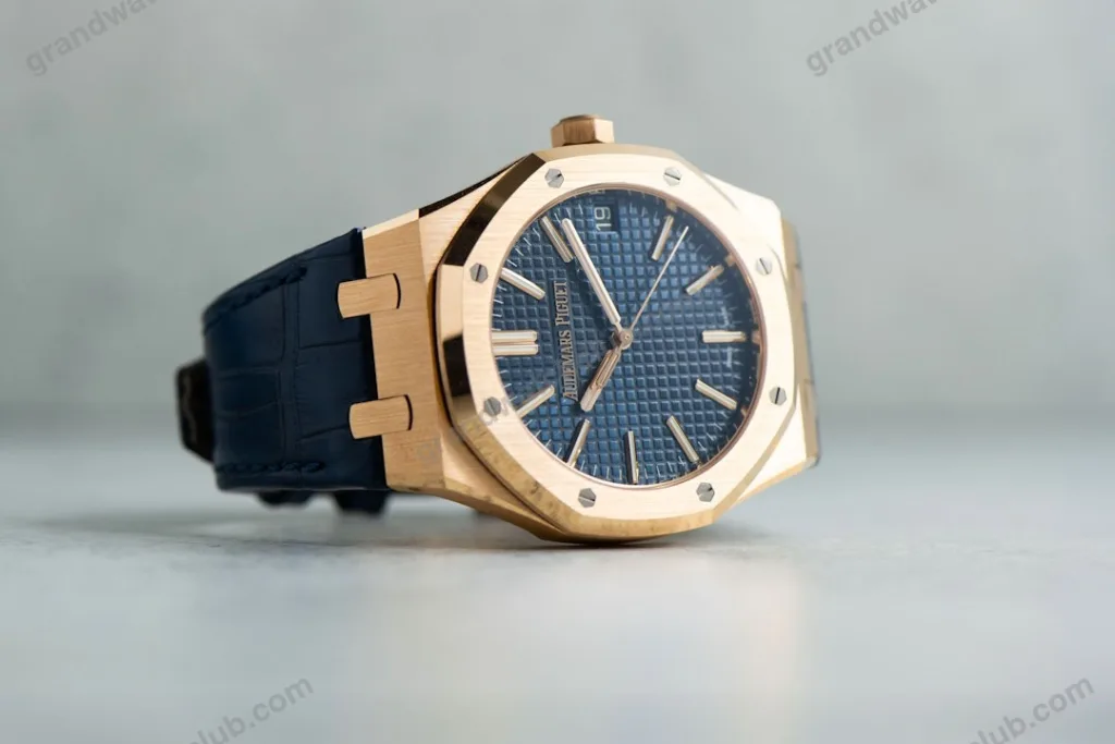 Super Clone Audemars Piguet Royal Oak 15510OR Yellow Gold 41mm Blue Dial – Swiss SuperClone