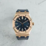 Super Clone Audemars Piguet Royal Oak 15510OR Yellow Gold 41mm Blue Dial – Swiss SuperClone