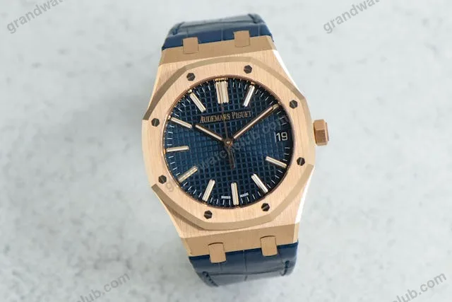 Super Clone Audemars Piguet Royal Oak 15510OR Yellow Gold 41mm Blue Dial – Swiss SuperClone
