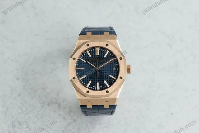 Super Clone Audemars Piguet Royal Oak 15510OR Yellow Gold 41mm Blue Dial – Swiss SuperClone