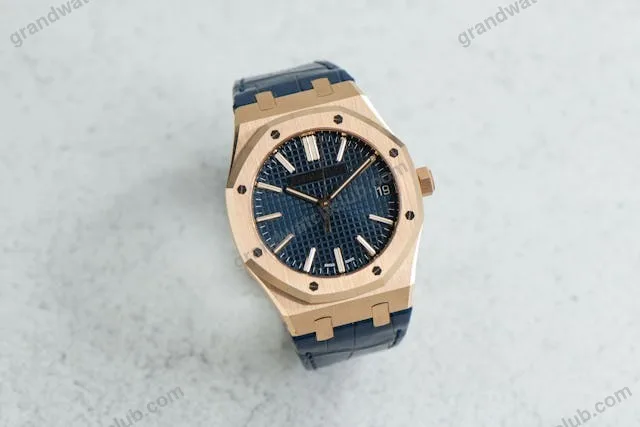 Super Clone Audemars Piguet Royal Oak 15510OR Yellow Gold 41mm Blue Dial – Swiss SuperClone
