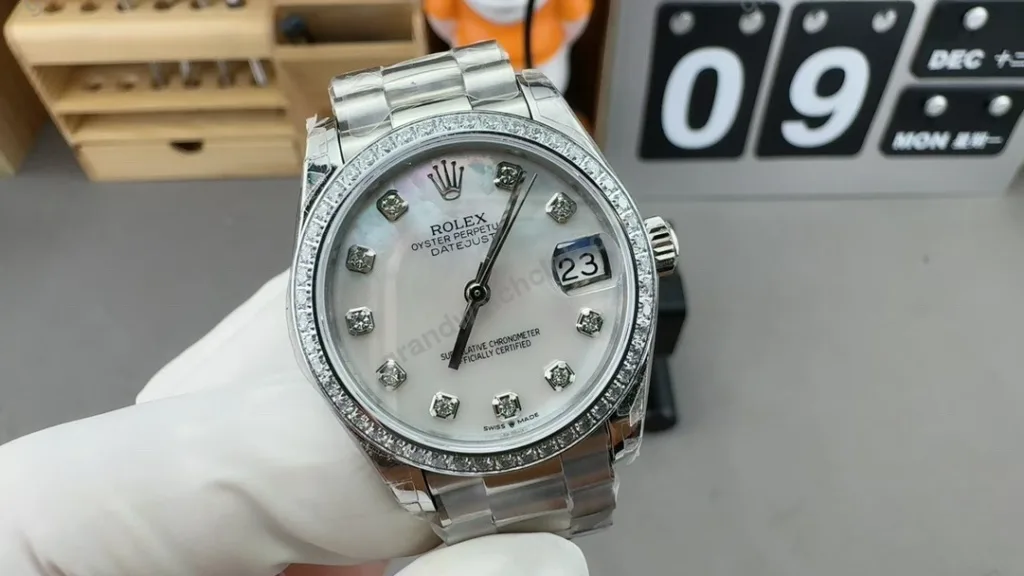Super Clone Rolex Datejust Silver Diamond Dial 278384RBR-0033 31 mm – Swiss SuperClone