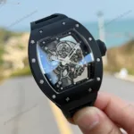 Super Clone Richard Mille RM 55 Richard Mille Manual Winding Bubba Watson 42mm Black