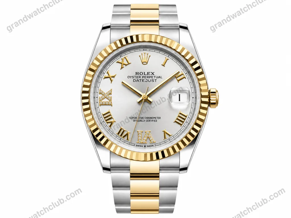 Super Clone Rolex Datejust White Roman Dial 126233-0030 36 mm