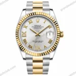 Super Clone Rolex Datejust White Roman Dial 126233-0030 36 mm