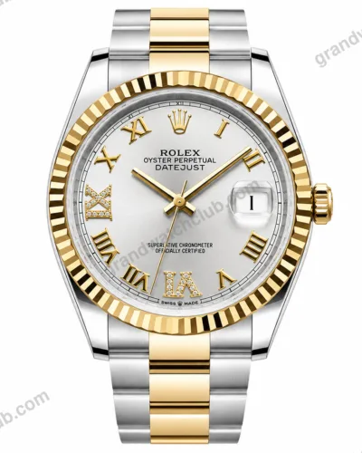 Super Clone Rolex Datejust White Roman Dial 126233-0030 36 mm – Swiss SuperClone