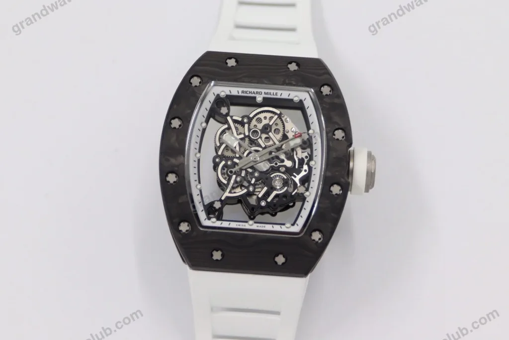 Super Clone Richard Mille RM 55 Richard Mille Black Bubba Watson 42mm Ceramic