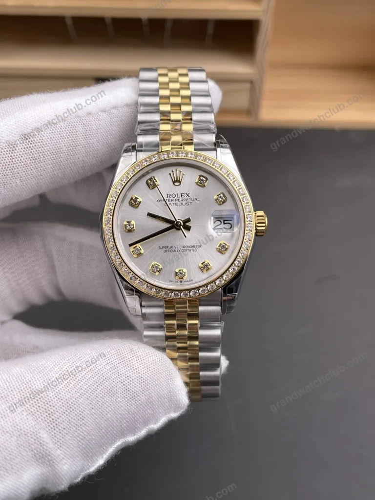 Super Clone Rolex Datejust Mother of Pearl Diamond Dial 126283RBR-0009 36 mm – Swiss SuperClone