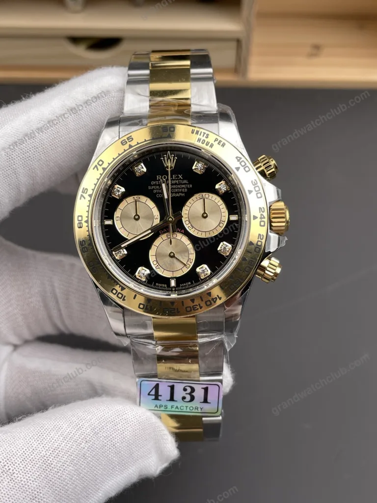 Super Clone Rolex Daytona Black Diamond Dial 126503 – Swiss SuperClone