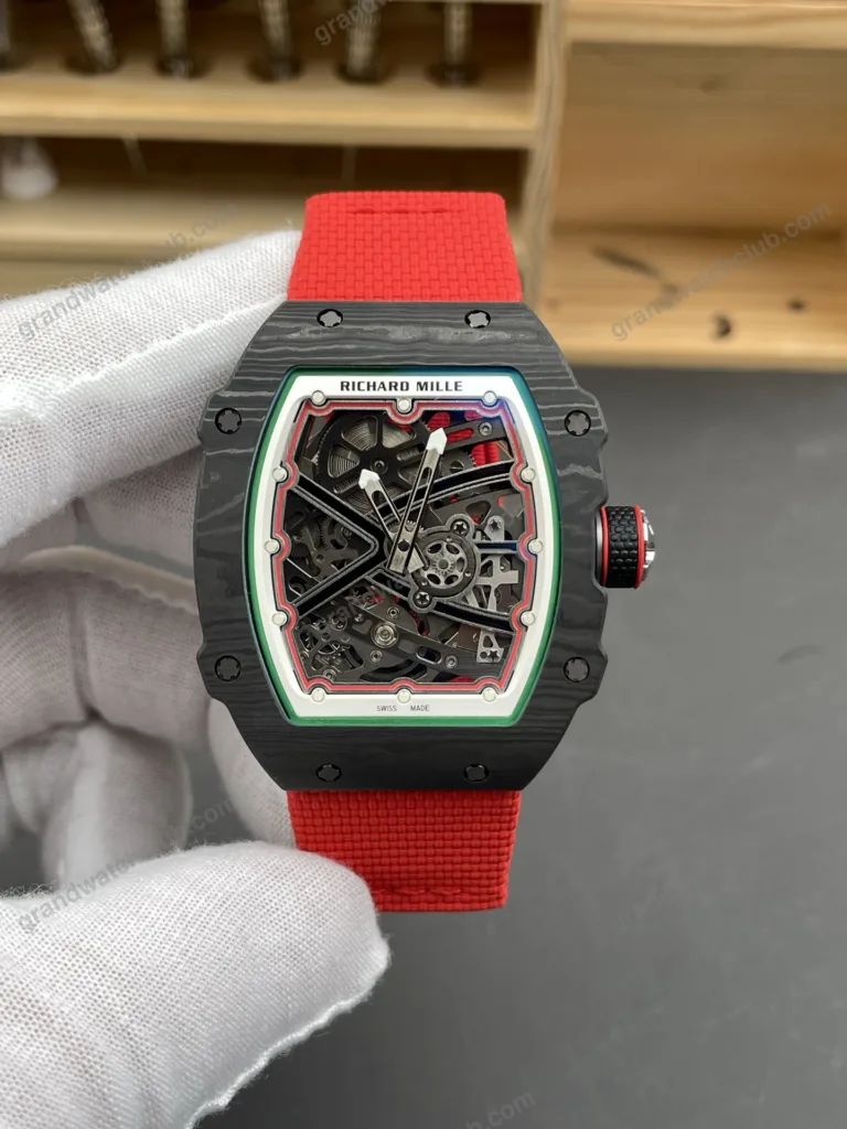 Super Clone Richard Mille RM 67-02 Richard Mille Italy Black Carbon TPT Italy