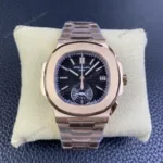 Super Clone Patek Philippe Nautilus Chronograph 5980/1R-001 40mm Black-Gray Dial Rose Gold – Swiss SuperClone