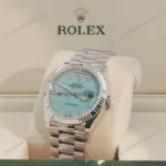 Super Clone Rolex Day-Date Turquoise Diamond Dial 128236-0011 36 mm – Swiss SuperClone