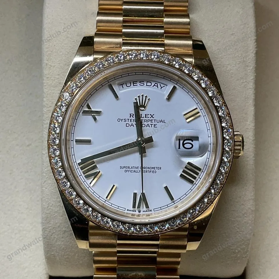 Super Clone Rolex Day-Date White Dial 128348rbr-0064 36 mm – Swiss SuperClone