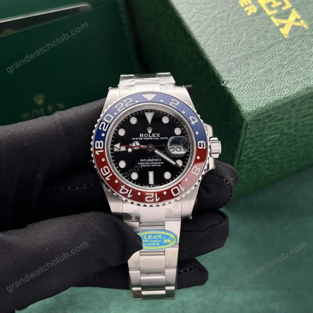 Super Clone Rolex GMT-Master II 126710BLRO “Pepsi” Oyster – Swiss SuperClone