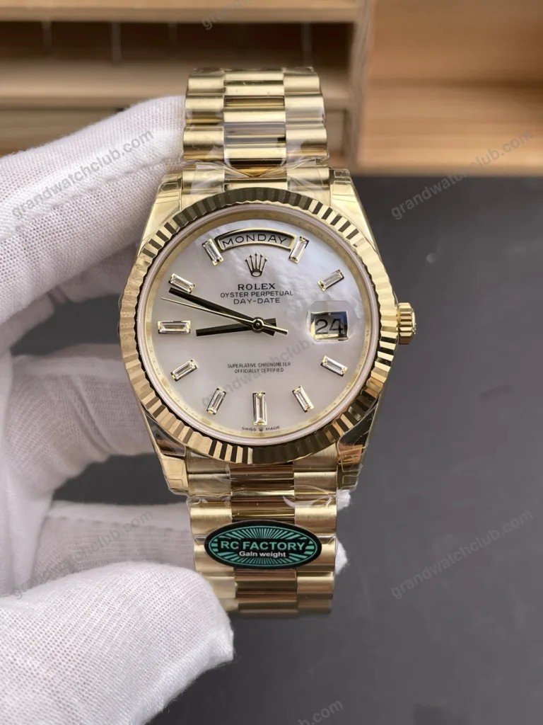 Super Clone Rolex Day-Date Silver Dial 228238 40 mm – Swiss SuperClone