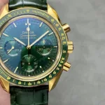 Super Clone Omega Speedmaster Moonwatch Professional 42mm 310.63.42.50.10.001 Green Dial Yellow Gold – Swiss SuperClone